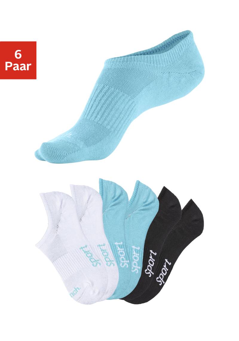 Bench. Sneakersocken »invisible«, (Packung, 6 Paar), nicht sichtbar in Sneakern von Bench.