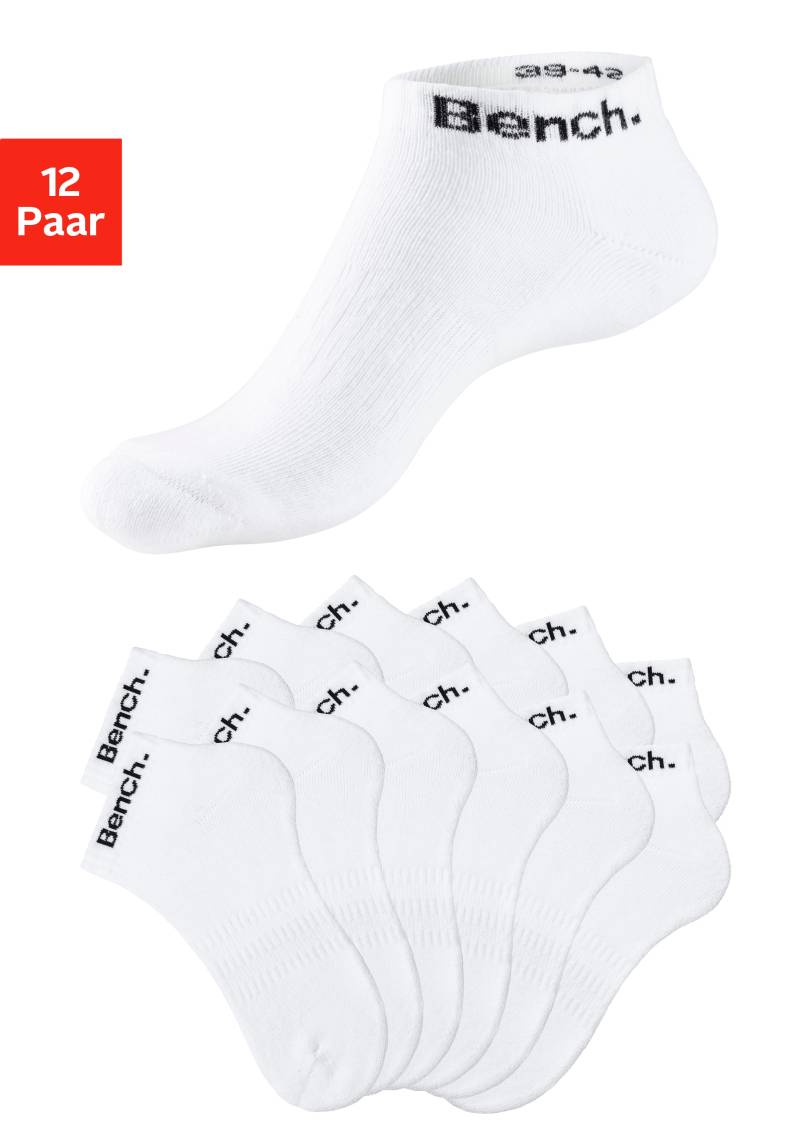 Bench. Sportsocken, (Packung, 12 Paar), Tennis Kurzsocken mit Halbfussfrottee von Bench.