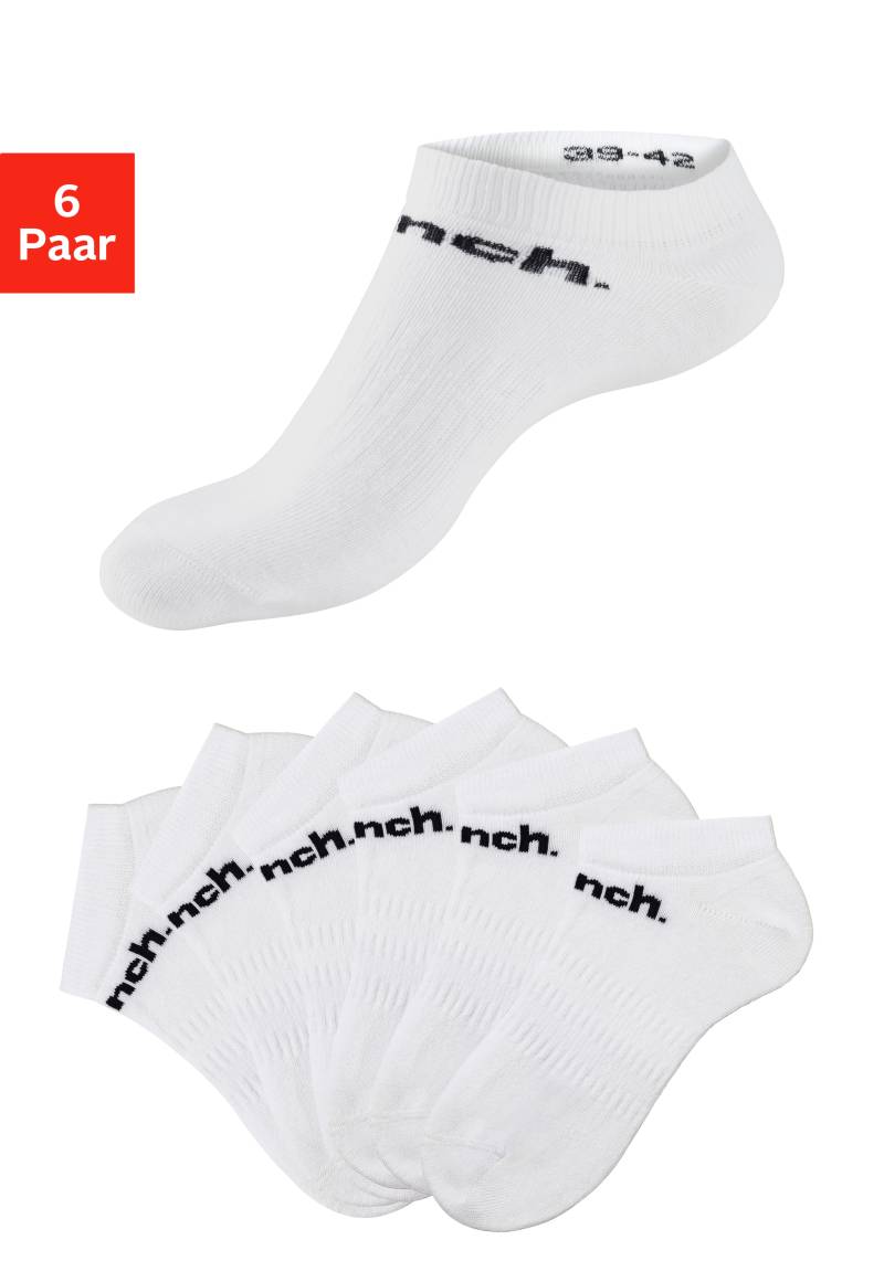 Bench. Sportsocken, (Packung, 6 Paar), Sneakersocken mit klassischem Logoschriftzug von Bench.