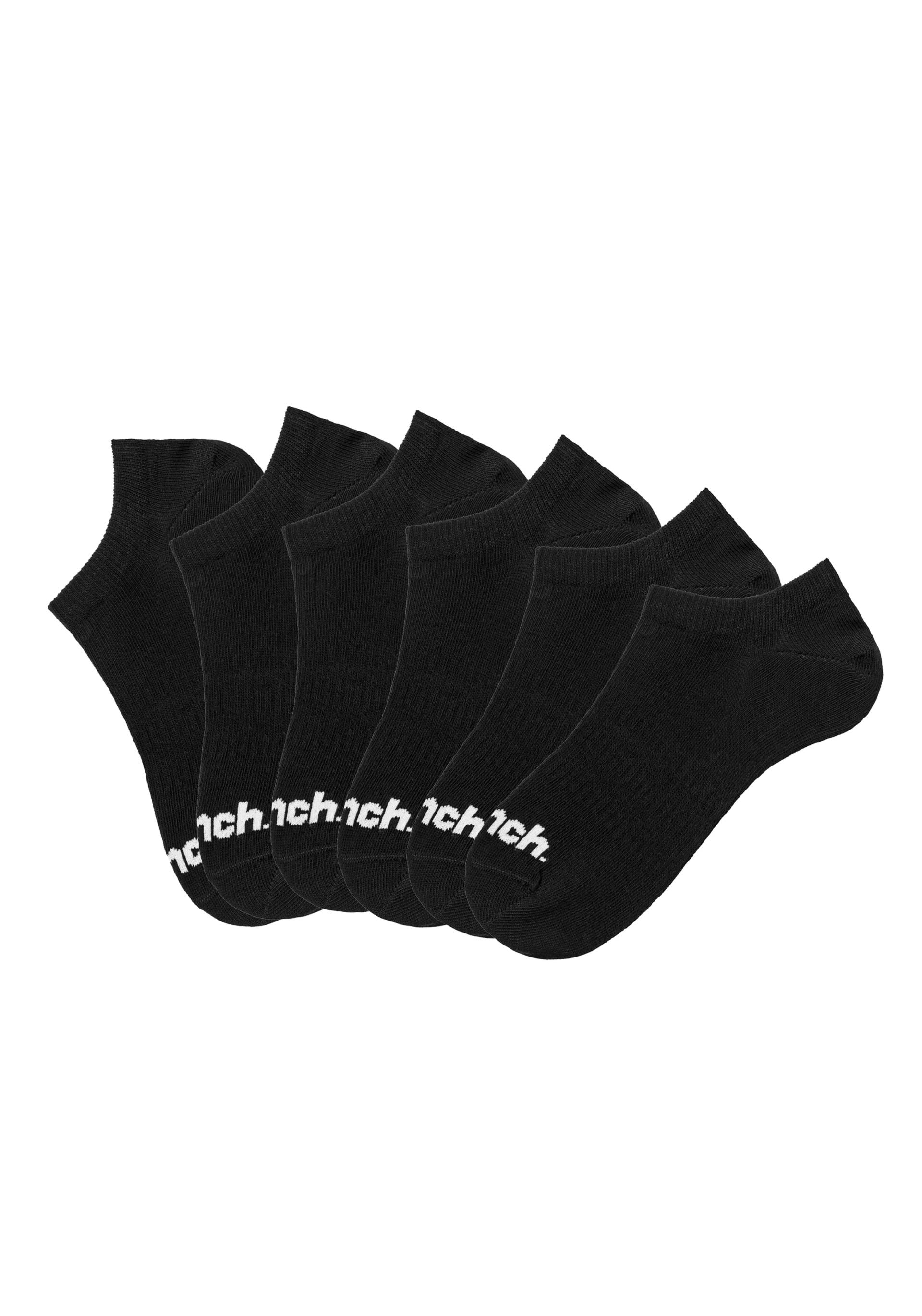 Bench. Sportsocken, (Packung, 6 Paar), Sneakersocken verschwinden im Schuh von Bench.