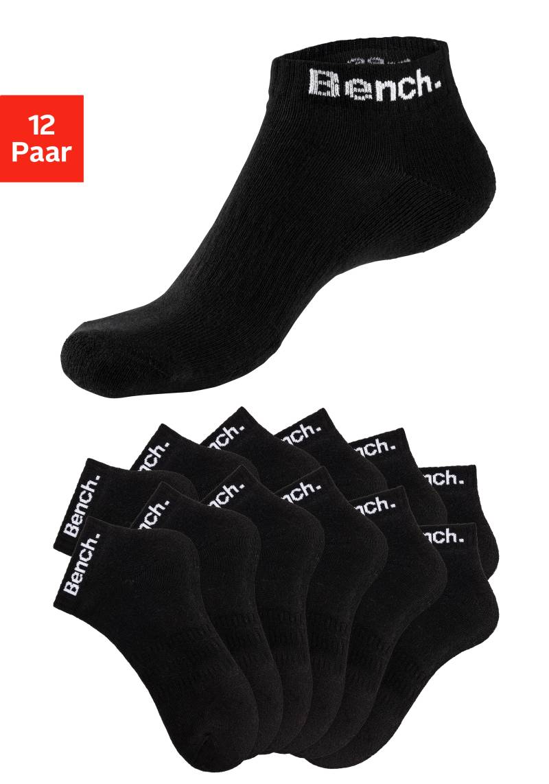 Bench. Sportsocken, (Packung, 12 Paar), Tennis Kurzsocken mit Halbfussfrottee von Bench.