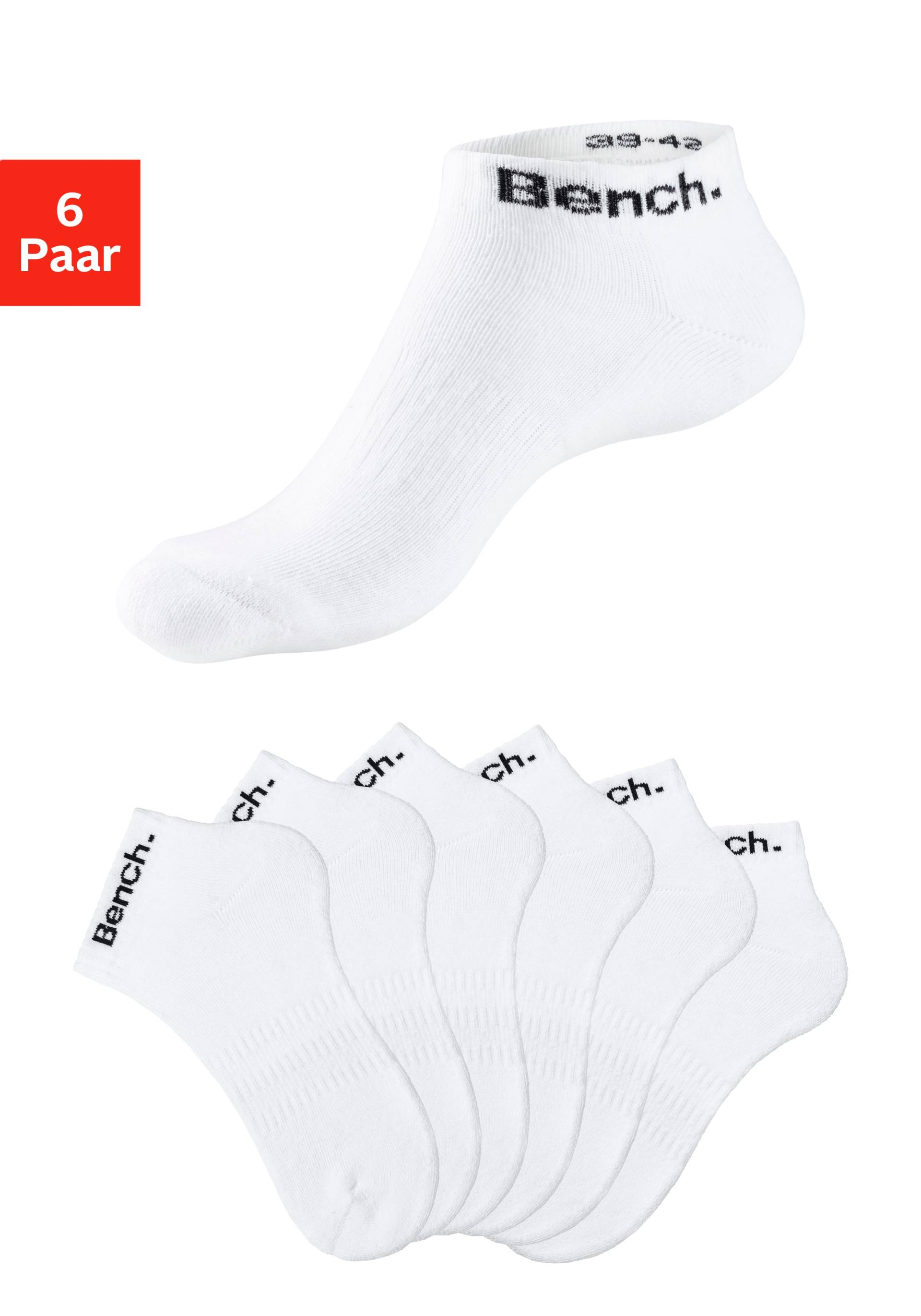 Bench. Sportsocken, (Packung), Tennis Kurzsocken mit Halbfussfrottee von Bench.