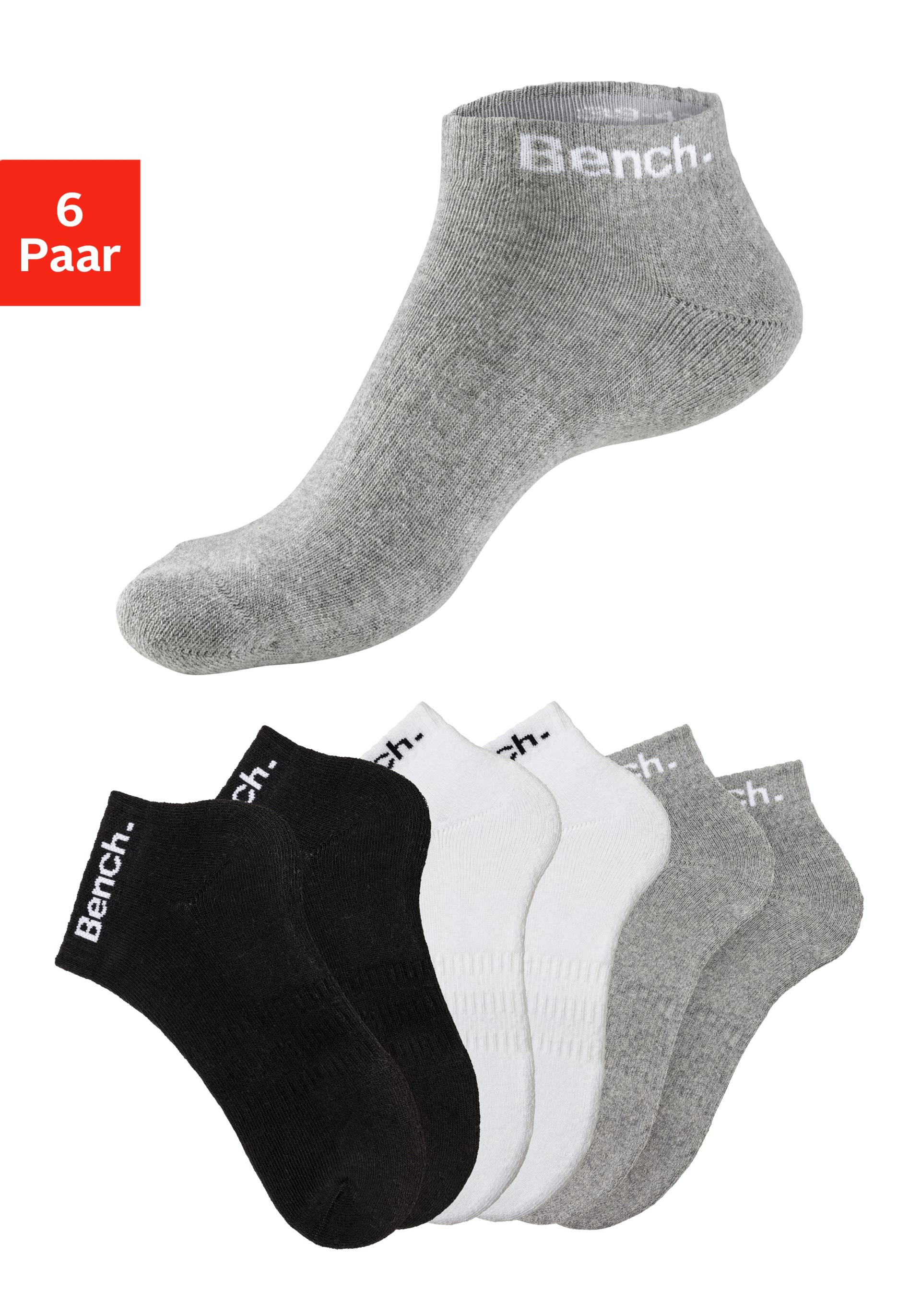 Bench. Sportsocken, (Packung), Tennis Kurzsocken mit Halbfussfrottee von Bench.