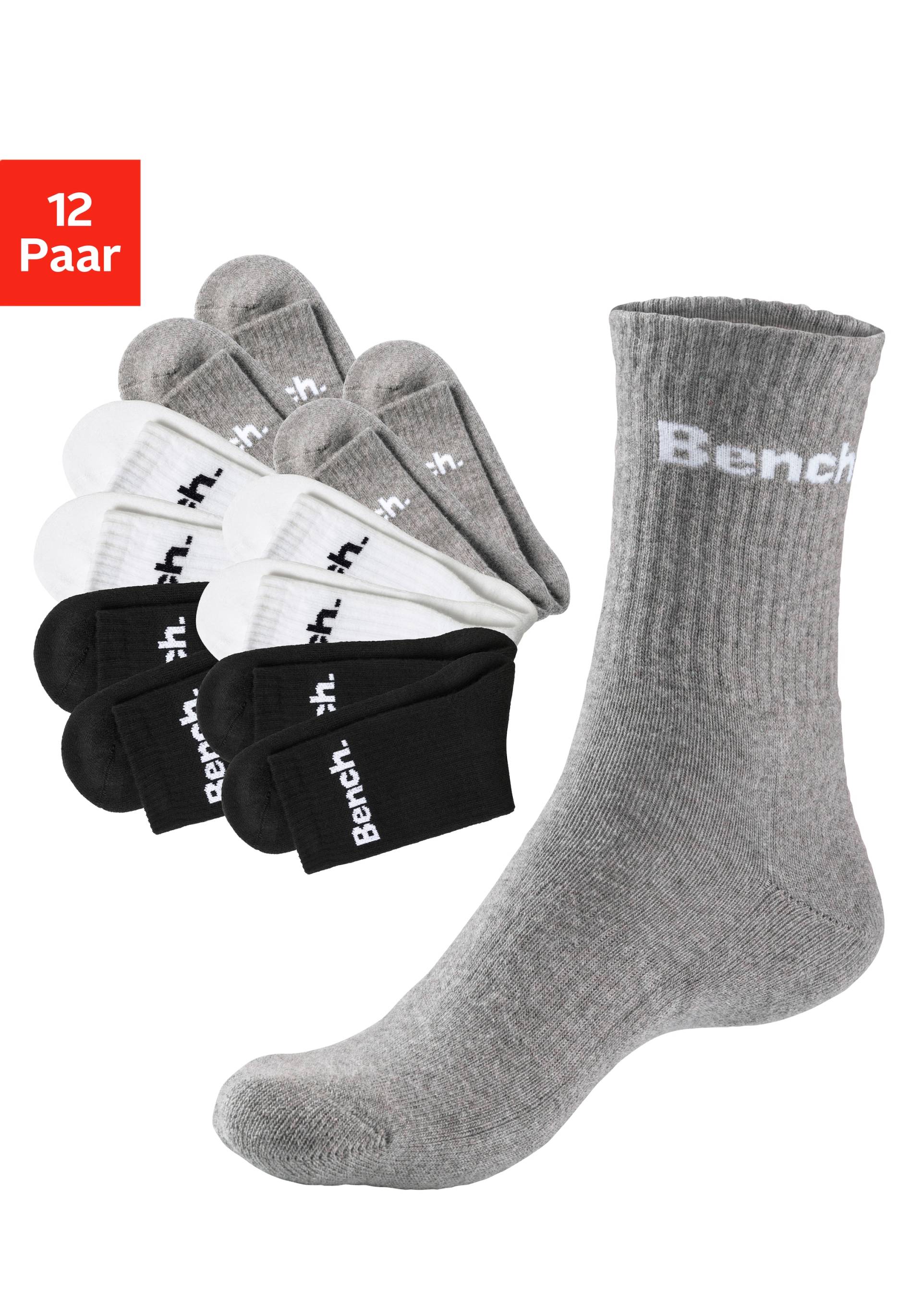 Bench. Tennissocken, (Packung, 12 Paar), mit Fuss Polsterung von Bench.