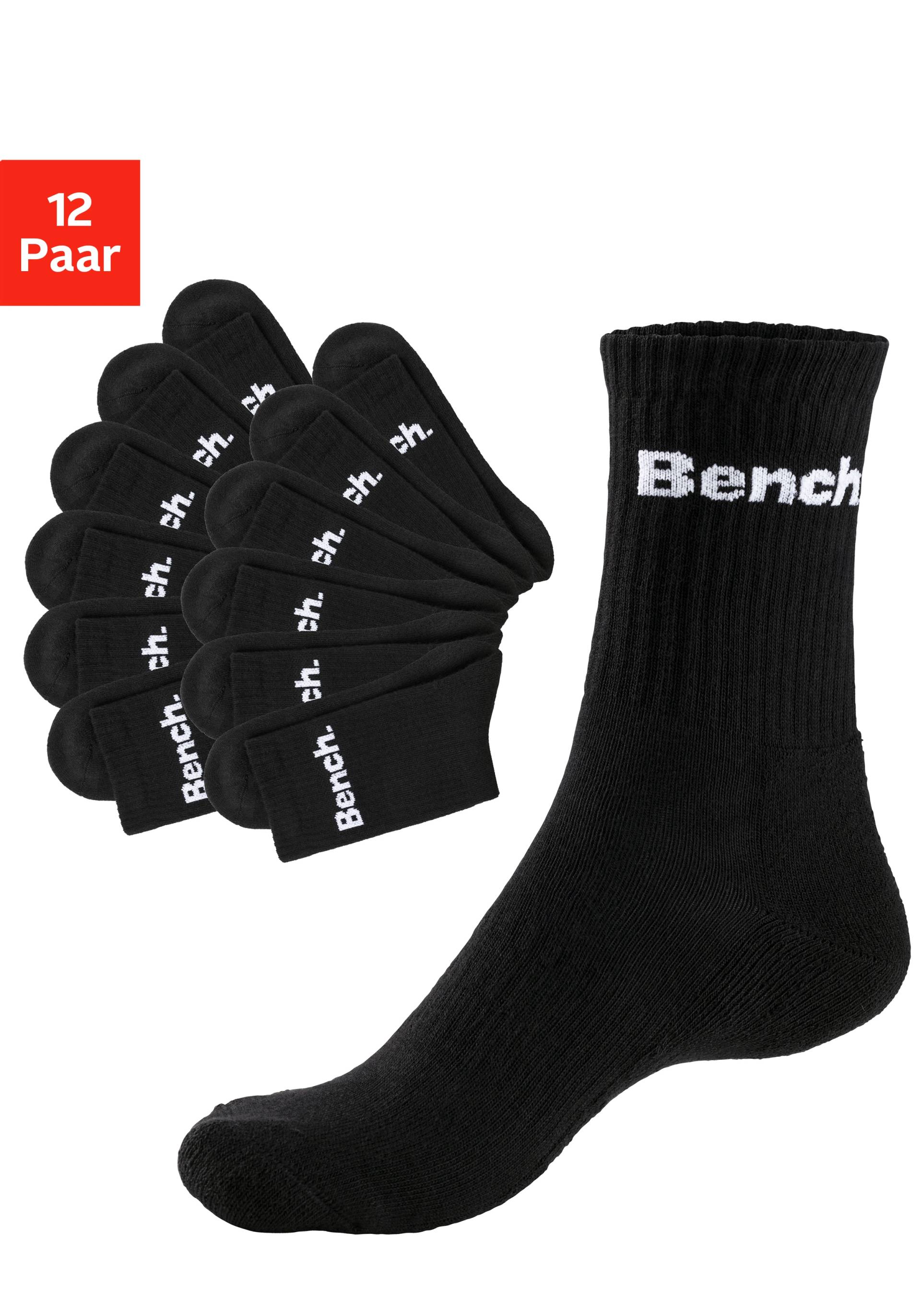 Bench. Tennissocken, (Packung, 12 Paar), mit Fuss Polsterung von Bench.