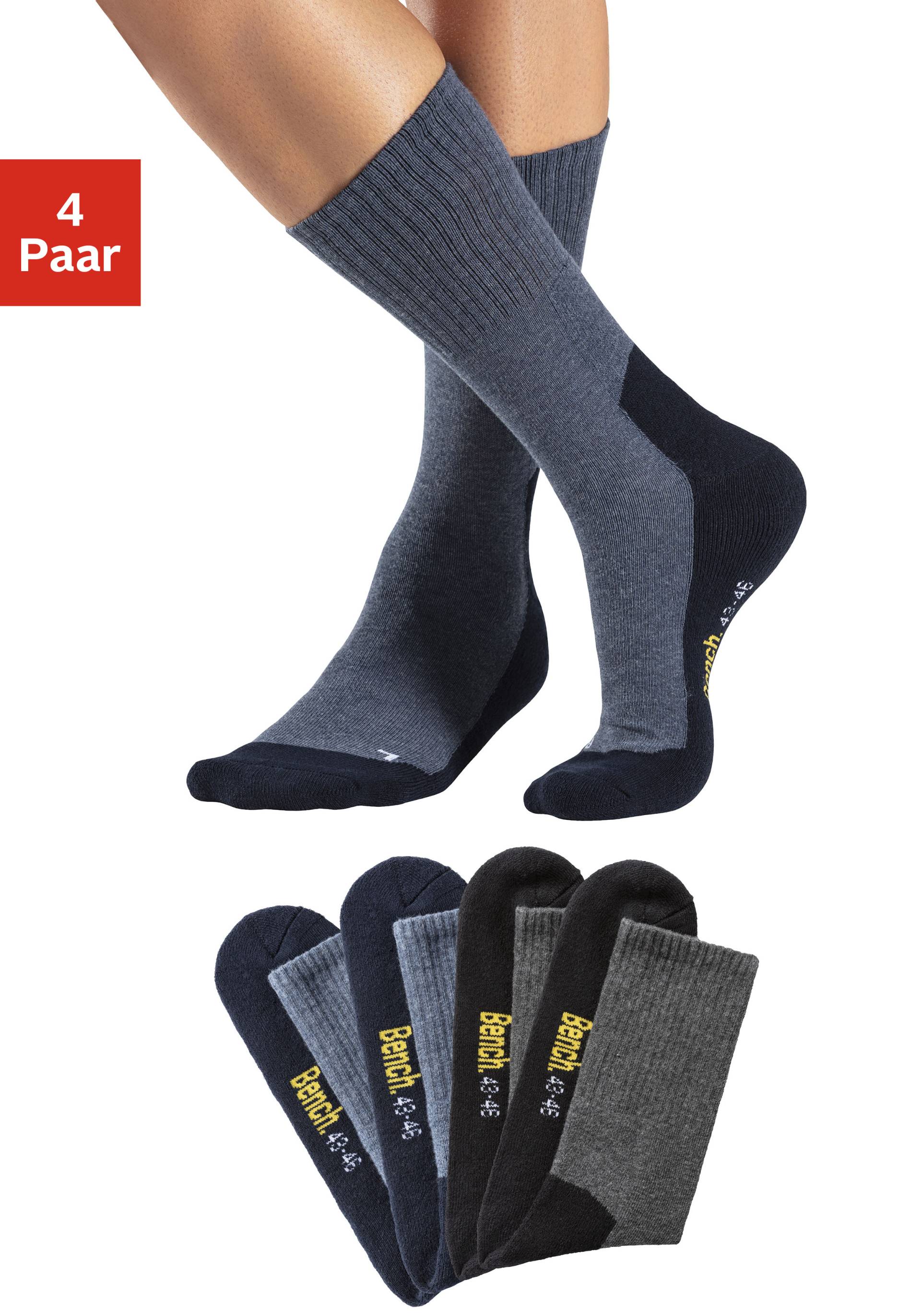 Bench. Tennissocken, (Packung, 4 Paar), mit Fussfrottee von Bench.