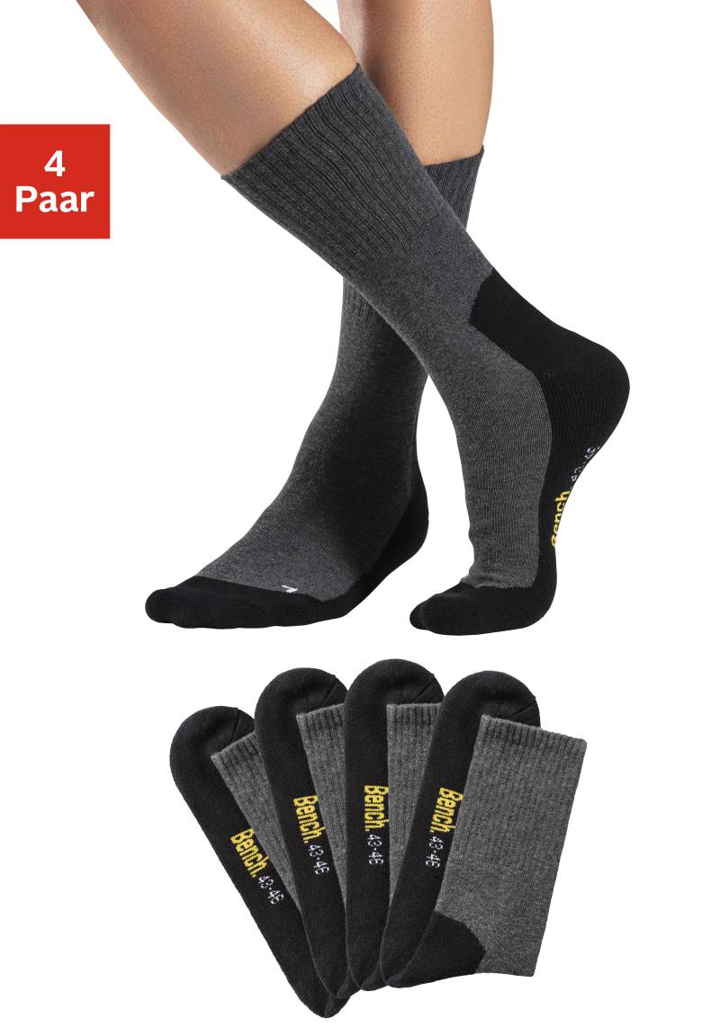 Bench. Tennissocken, (Packung, 4 Paar), mit Fussfrottee von Bench.