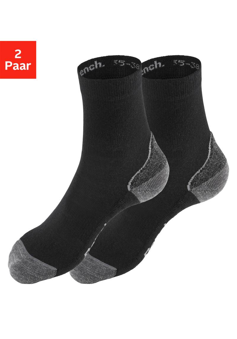 Bench. Wandersocken, (Packung, 2 Paar), Wollsocken aus flauschigem Material mit 51% Wolle von Bench.