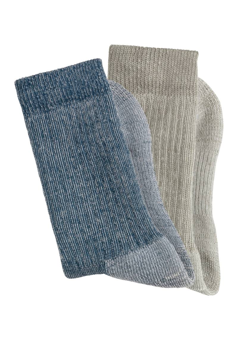 Bench. Wandersocken, (Packung, 2 Paar), Wollsocken aus flauschigem Material mit 65% Wolle von Bench.