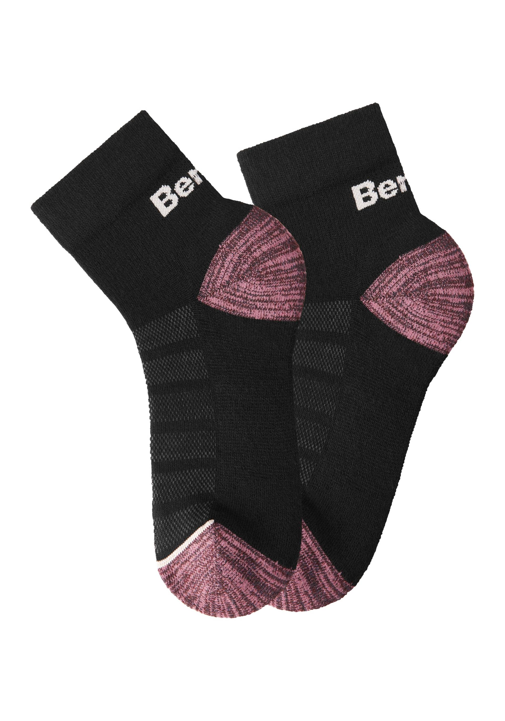 Bench. Wandersocken, (Packung, 2 Paar), Wollsocken aus flauschigem Material mit 51% Wolle von Bench.