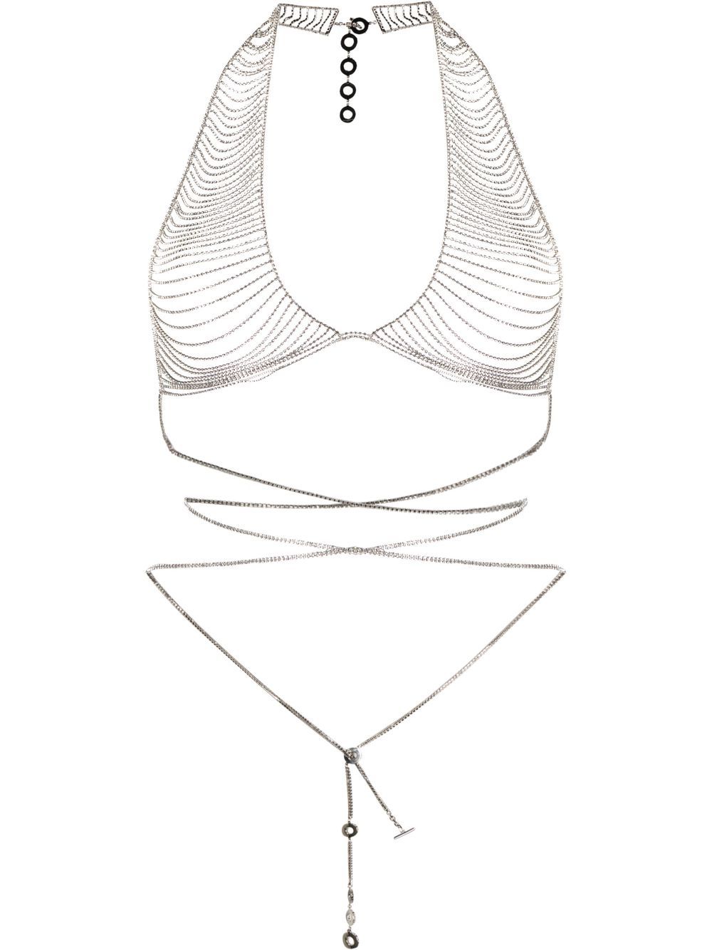 Benedetta Bruzziches Eos crystal-chain body necklace - Silver von Benedetta Bruzziches