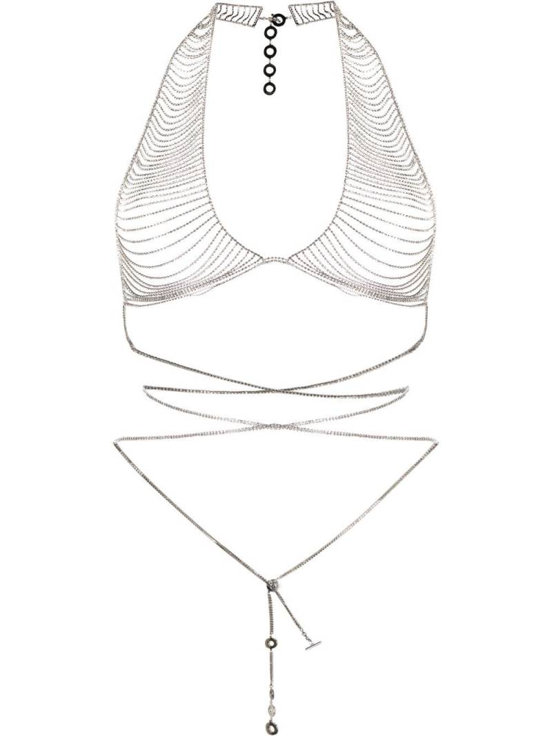 Benedetta Bruzziches Eos crystal-chain body necklace - Silver von Benedetta Bruzziches