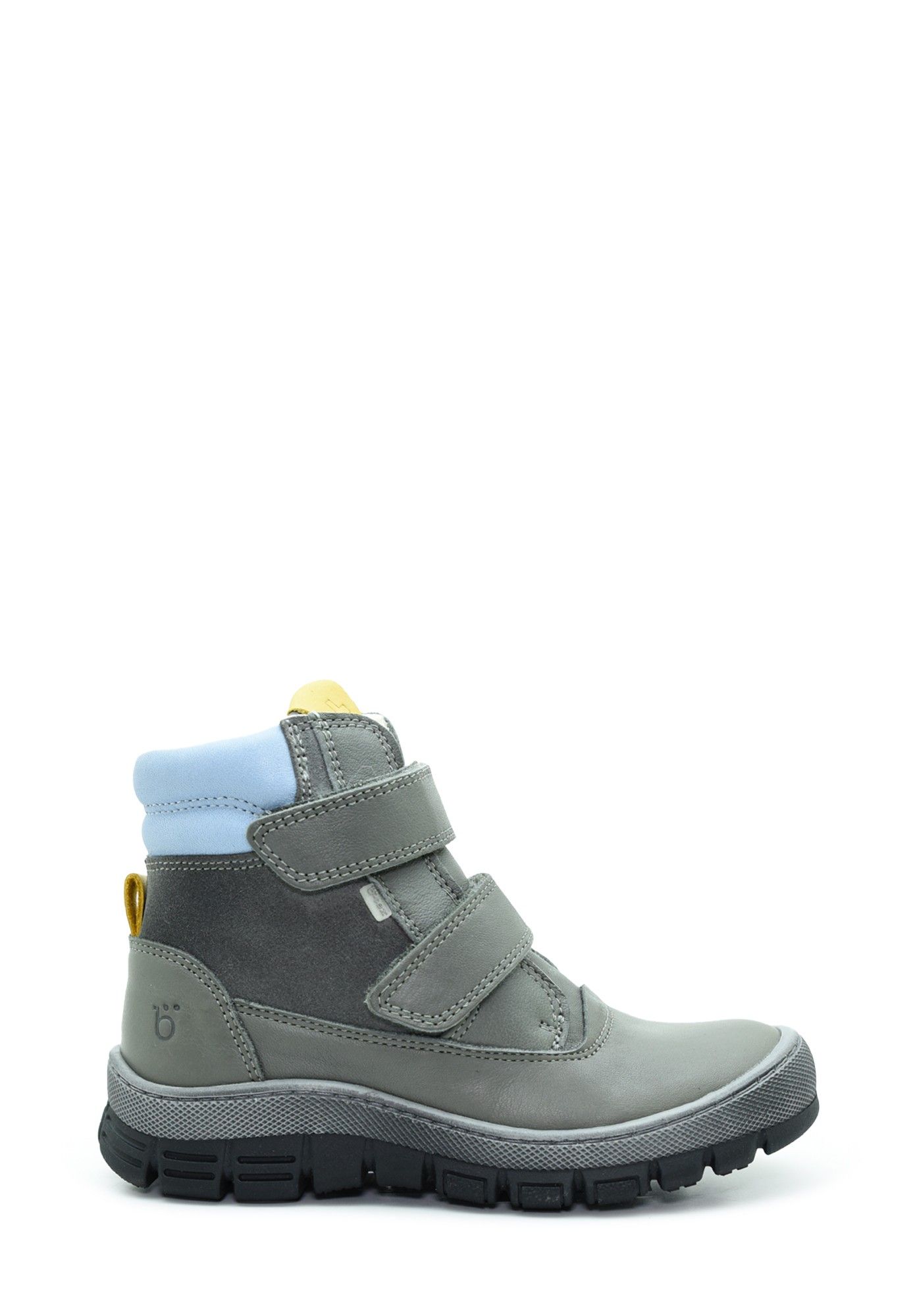 Benjie Arosa velcro Fourrée TEX Enfant Anthracite Jaune-32 32 von Benjie