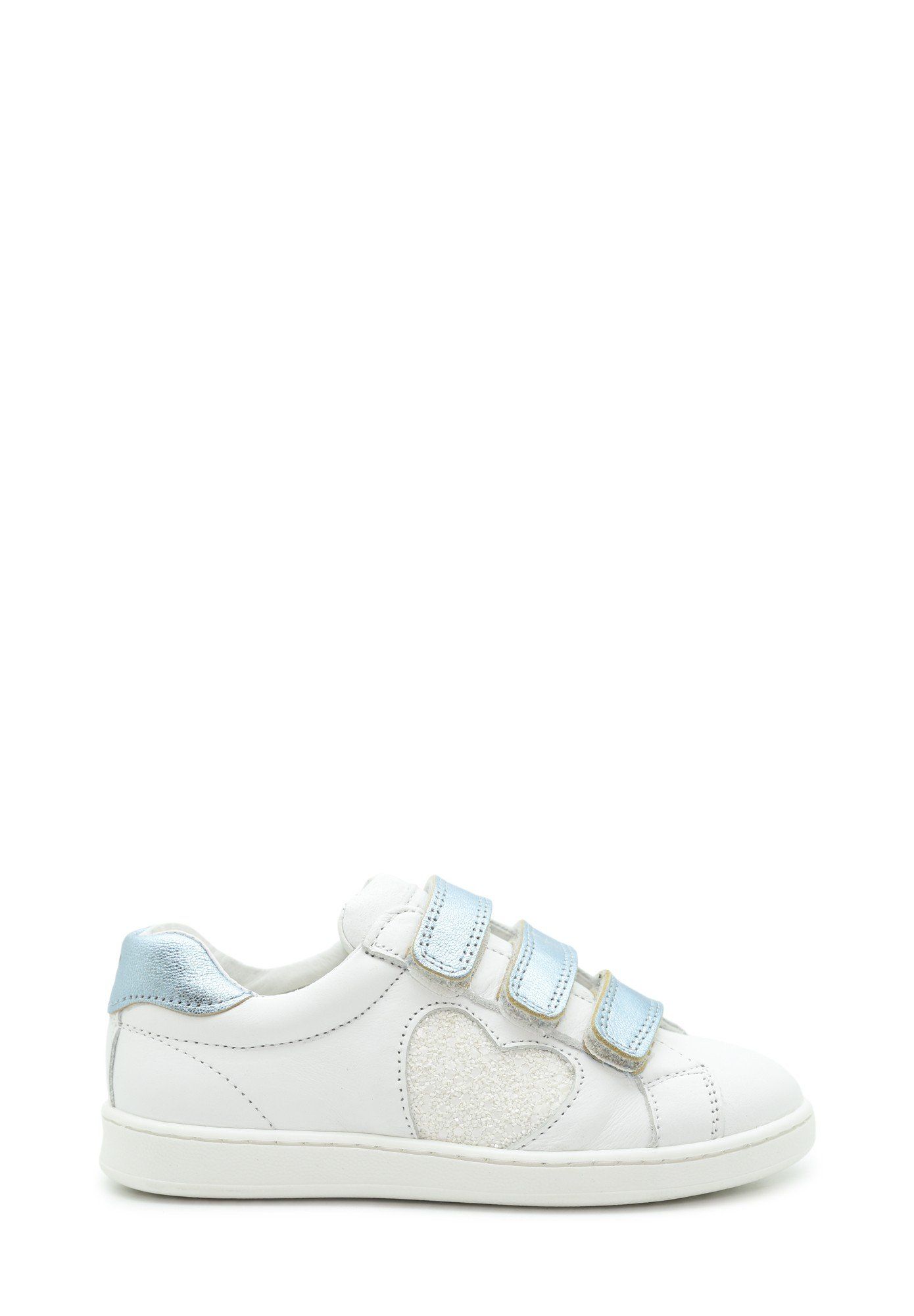 Benjie Montreux velcro  Enfant Blanc Bleu ciel Paillettes blanc-29 29 von Benjie