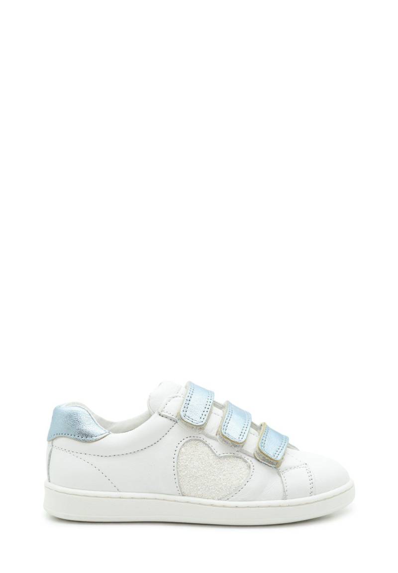 Benjie Montreux velcro  Enfant Blanc Bleu ciel Paillettes blanc-30 30 von Benjie