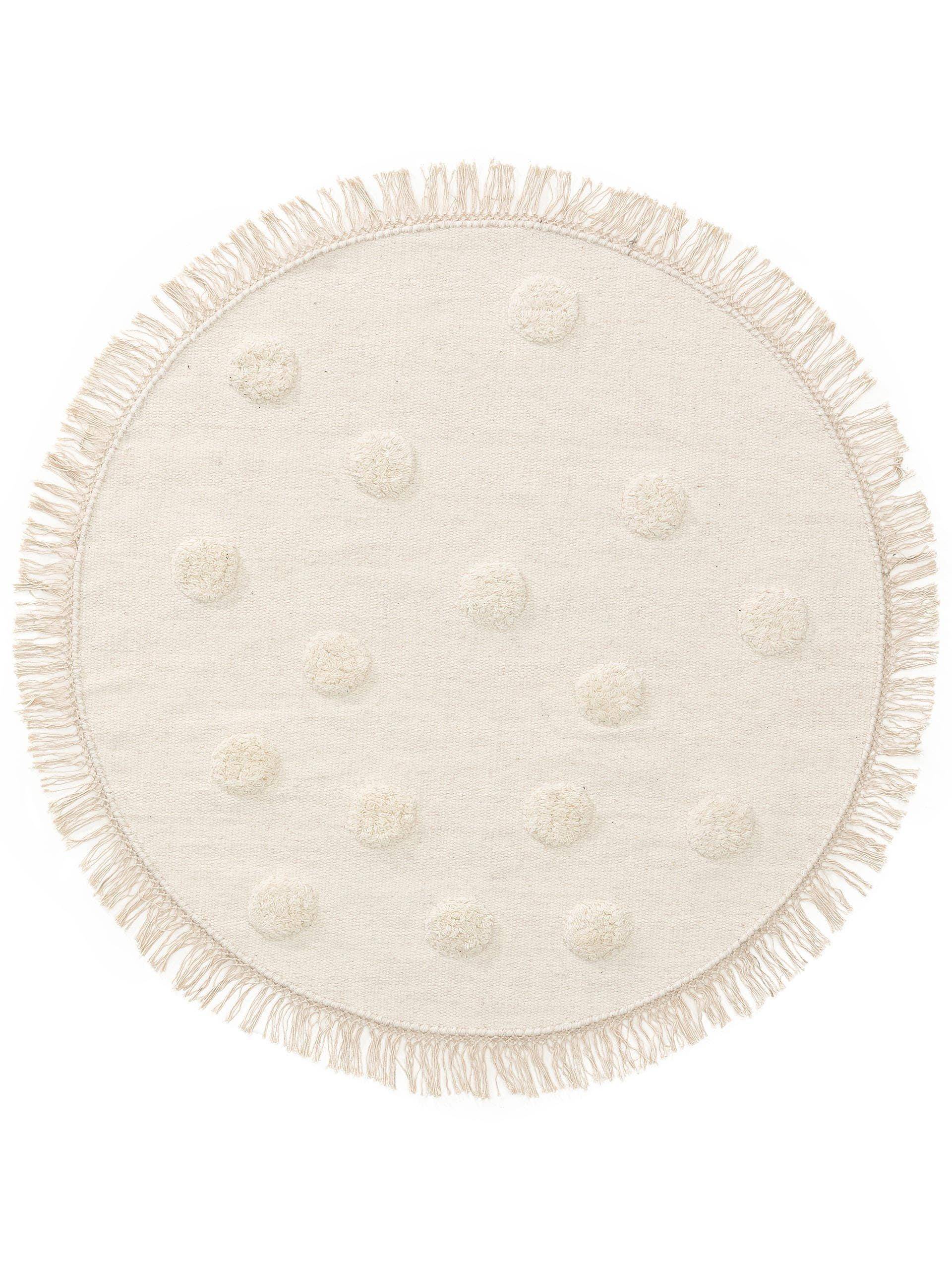 Kinderteppich Carlson Ivory Unisex Elfenbein 120cm von Benuta