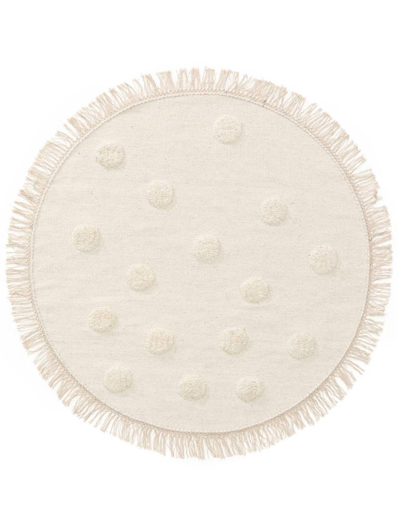 Kinderteppich Carlson Ivory Unisex Elfenbein 120cm von Benuta