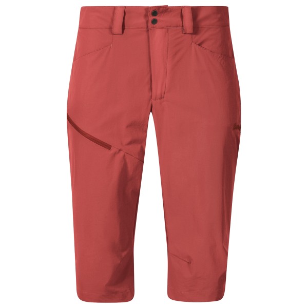 Bergans - Women's Vandre Light Softshell Long Shorts - Trekkinghose Gr 34 rot von Bergans