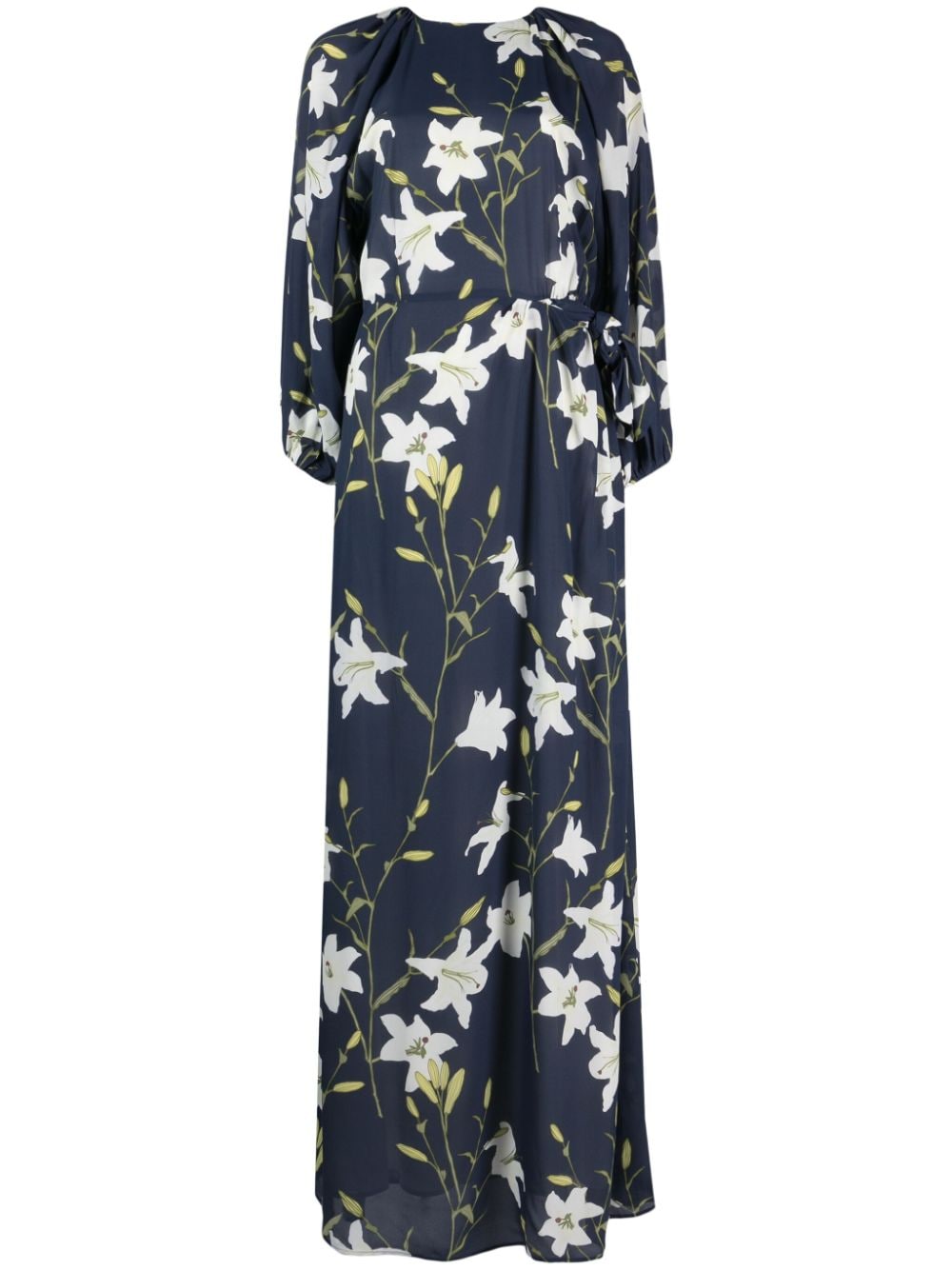 Bernadette Evian lily-print maxi dress - Blue von Bernadette