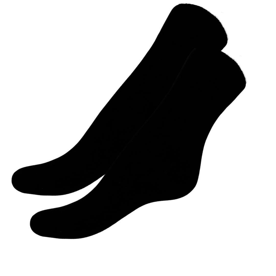 Socken Aus Bambus – Schwarz – 2er-pack – Größe. 41-45 Damen  41-43 von Bestpoint