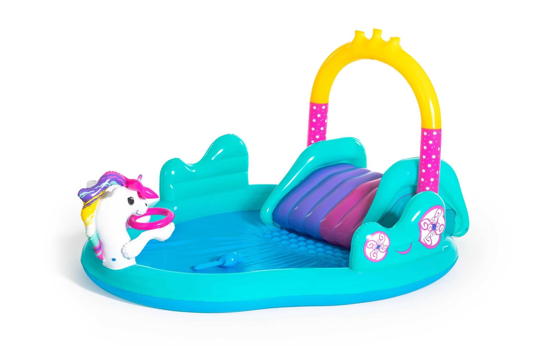 Bestway Planschbecken »Wasser-Spielplatz Magisches Einhorn 247 x 198 x 137 cm« von Bestway