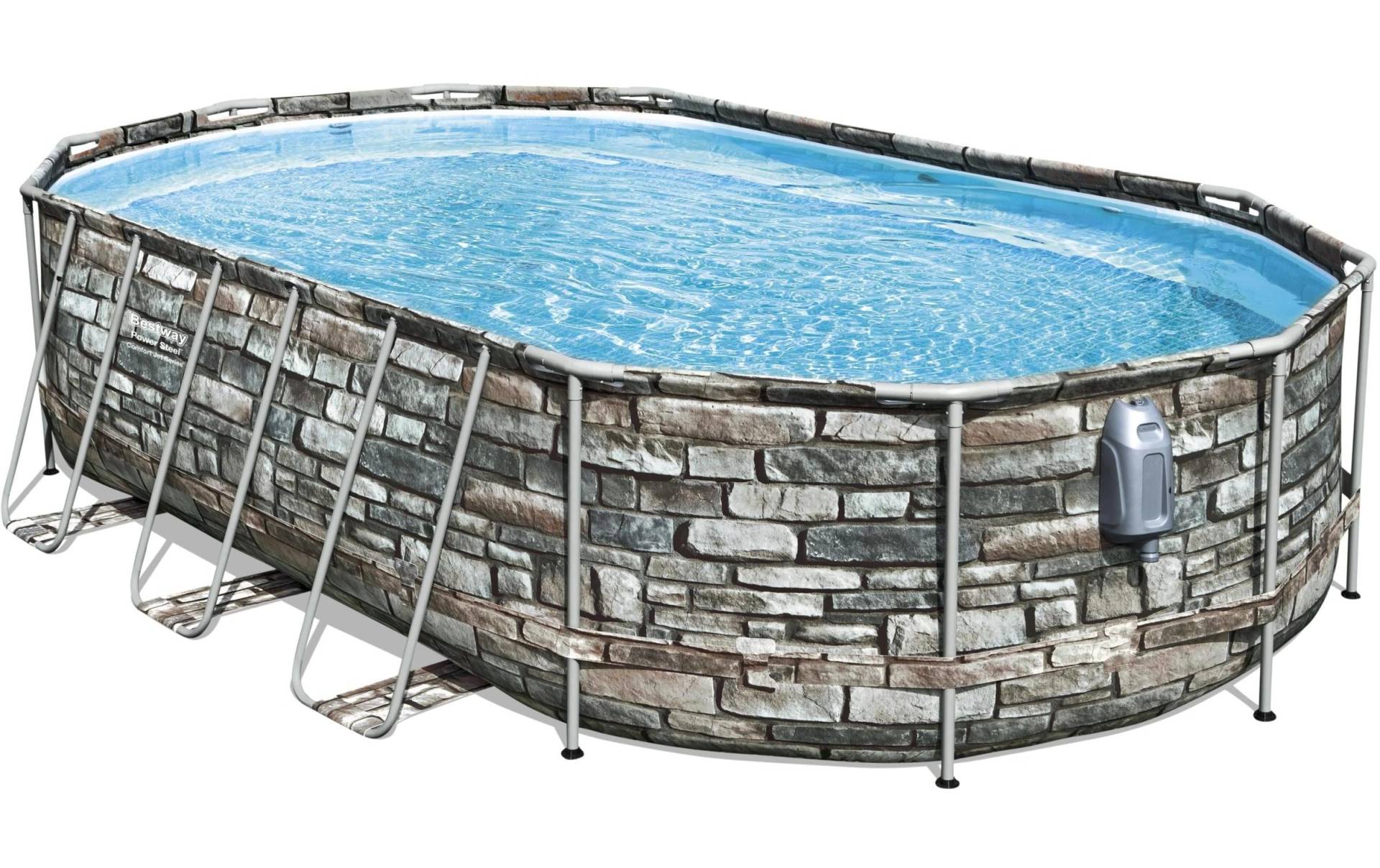 Bestway Pool »Power Steel Comfort Jet Series Set 610 x 366x122cm« von Bestway