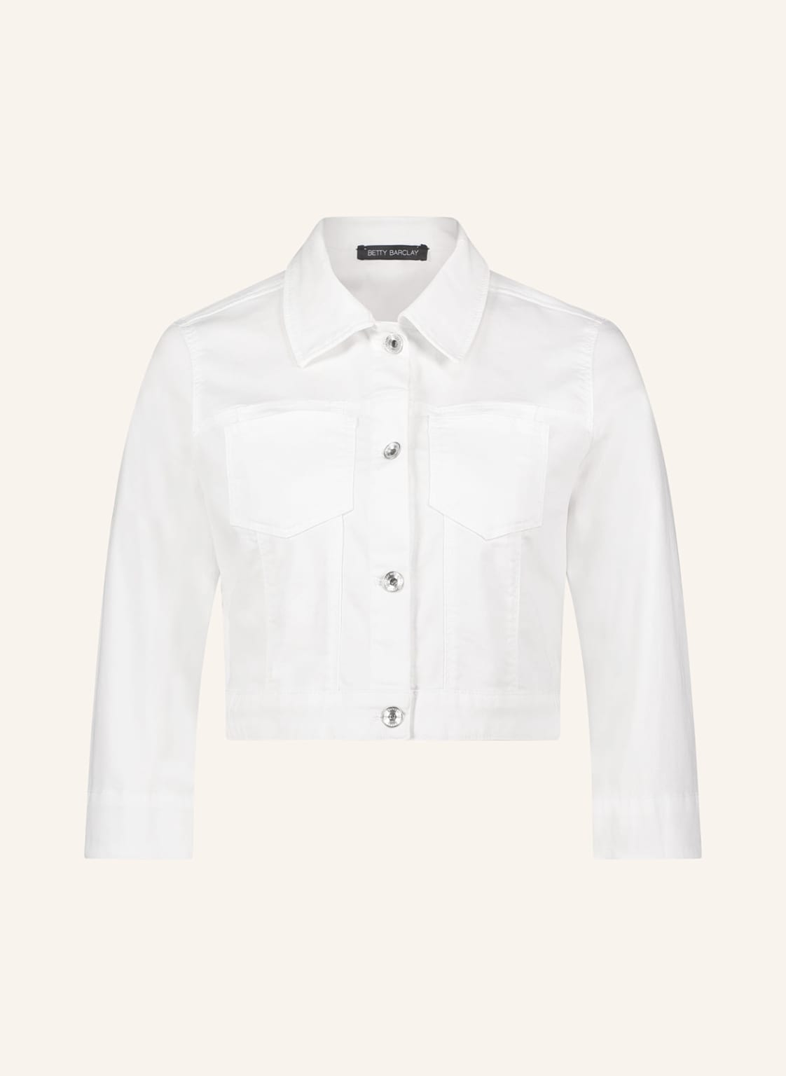 Betty Barclay Cropped-Jeansjacke Mit 3/4-Arm weiss Betty Barclay Cropped-Jeansjacke Mit 3/4-Arm weiss von Betty Barclay