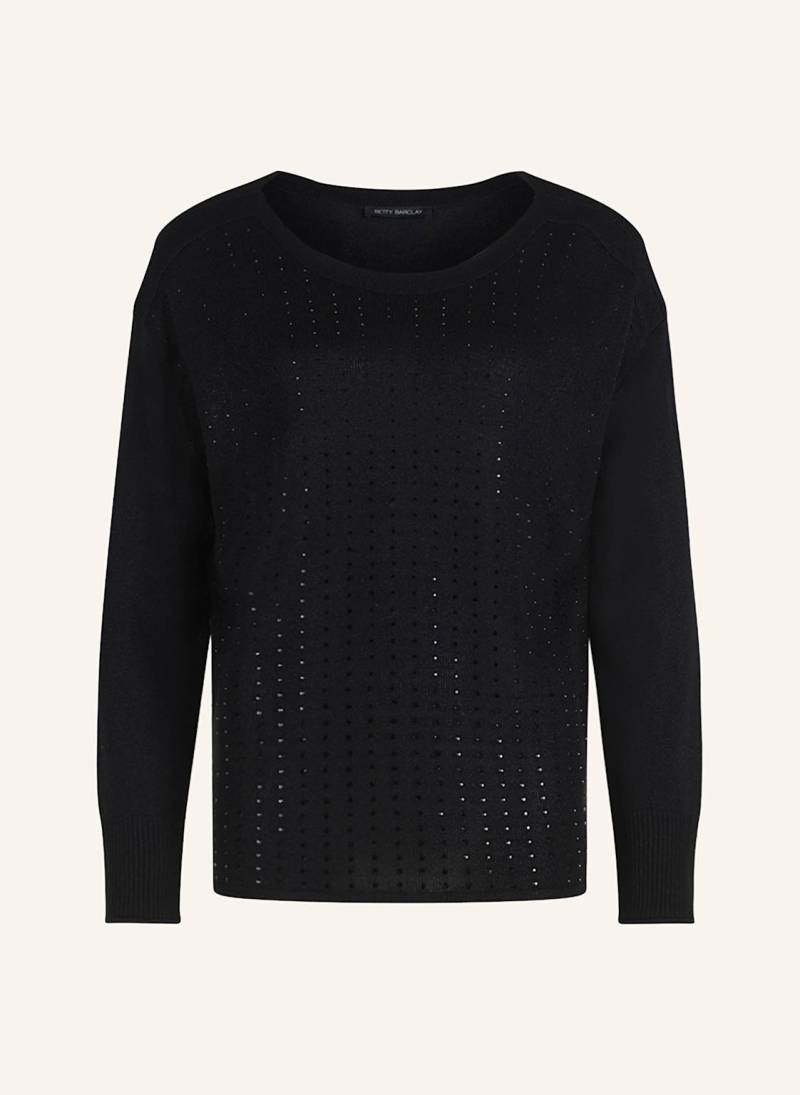 Betty Barclay Pullover Mit Schmucksteinen Und Glitzergarn schwarz von Betty Barclay