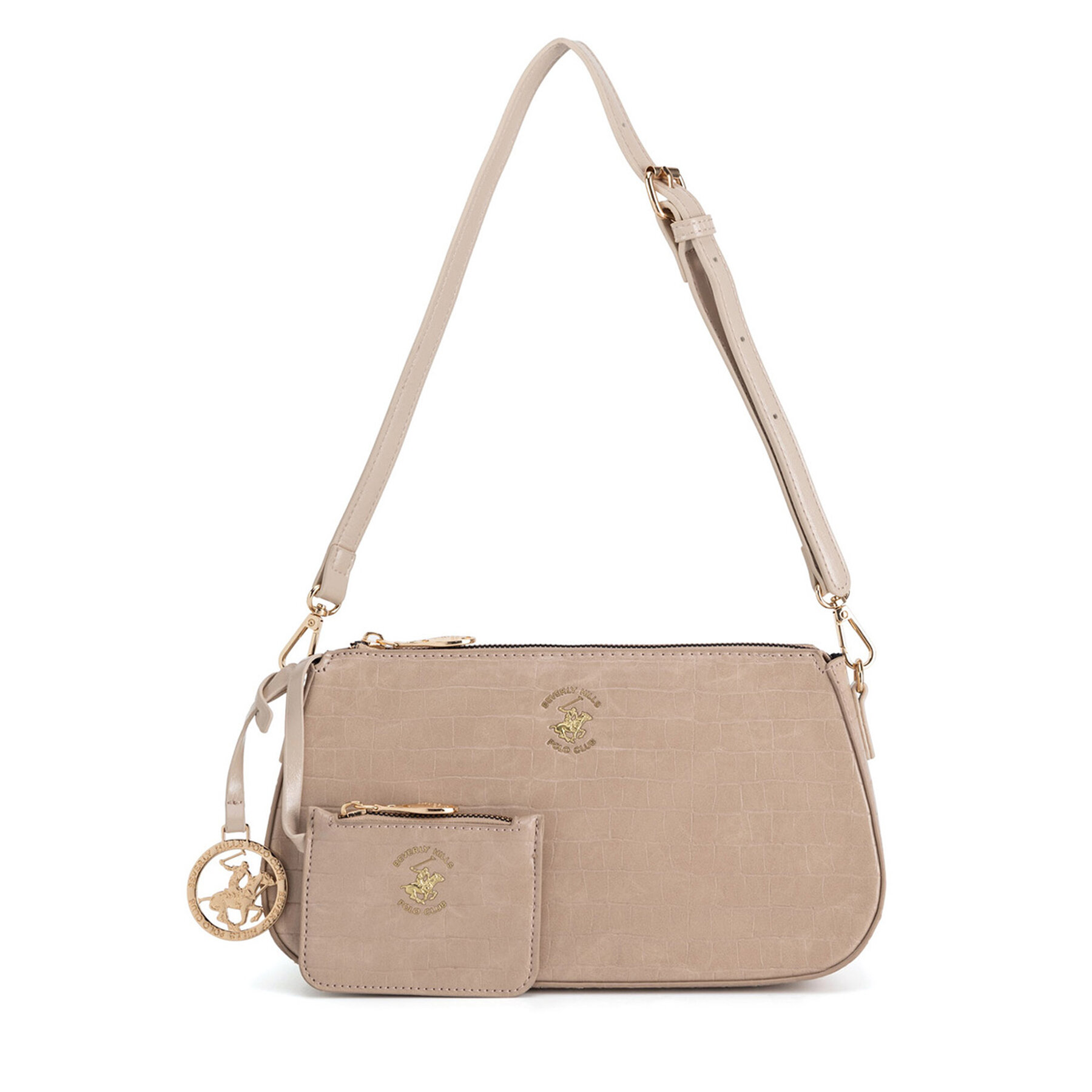 Handtasche Beverly Hills Polo Club BHPC-W-03-A23 Beige von Beverly Hills Polo Club