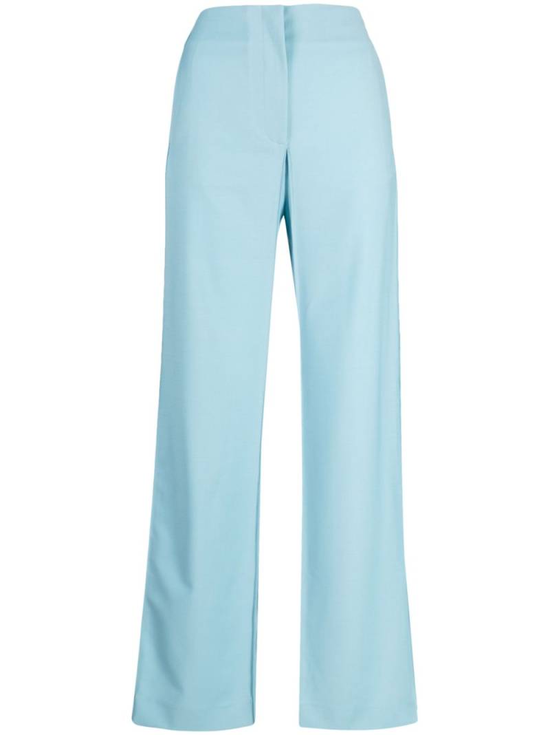 Bevza high-waisted wide-leg trousers - Blue von Bevza