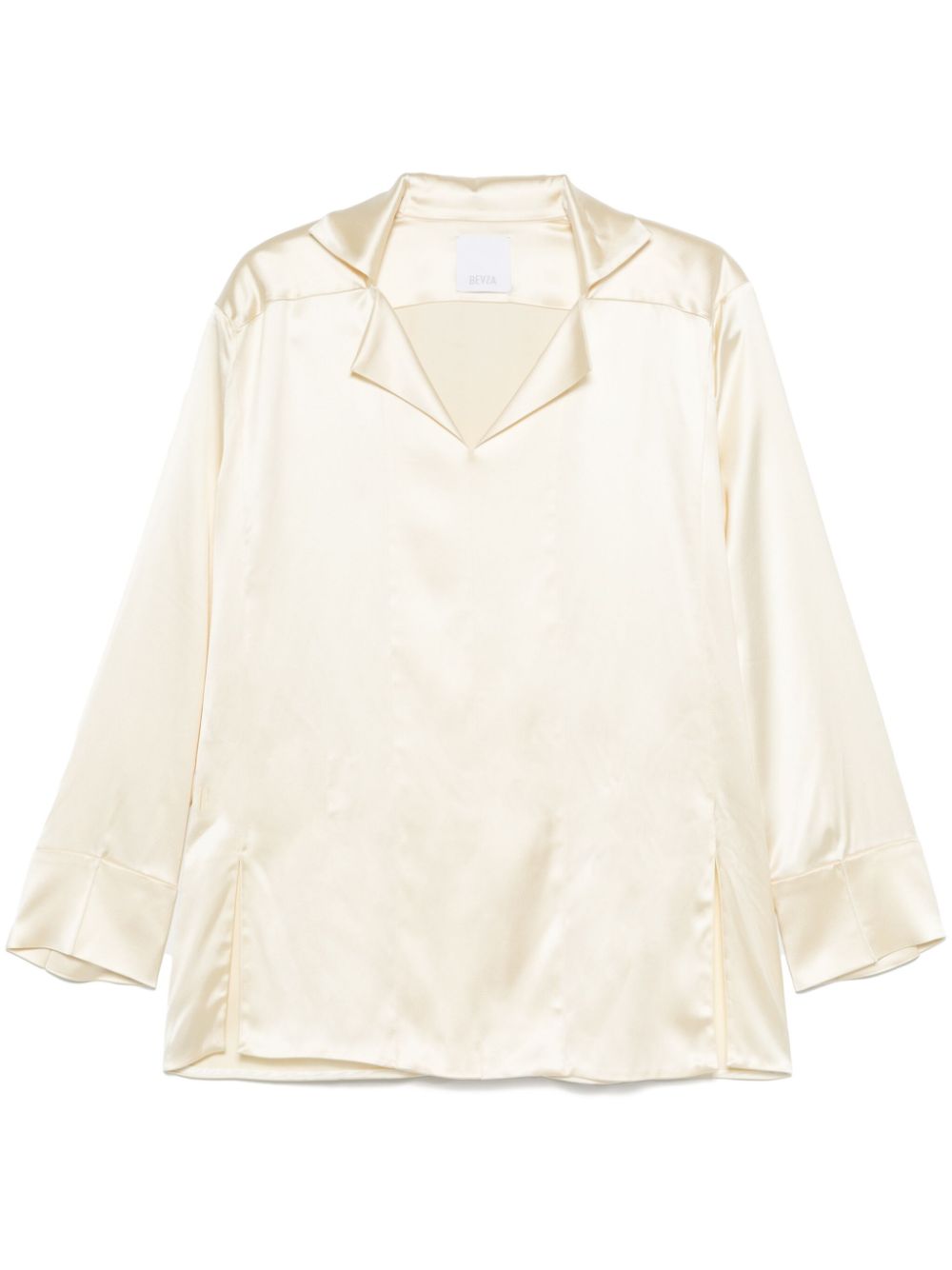 Bevza stand-up collar blouse - Neutrals von Bevza