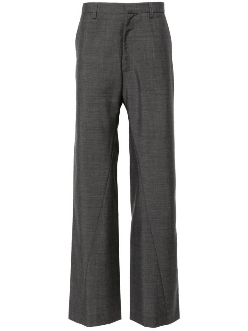 Bianca Saunders Benz straight tailored trousers - Grey von Bianca Saunders