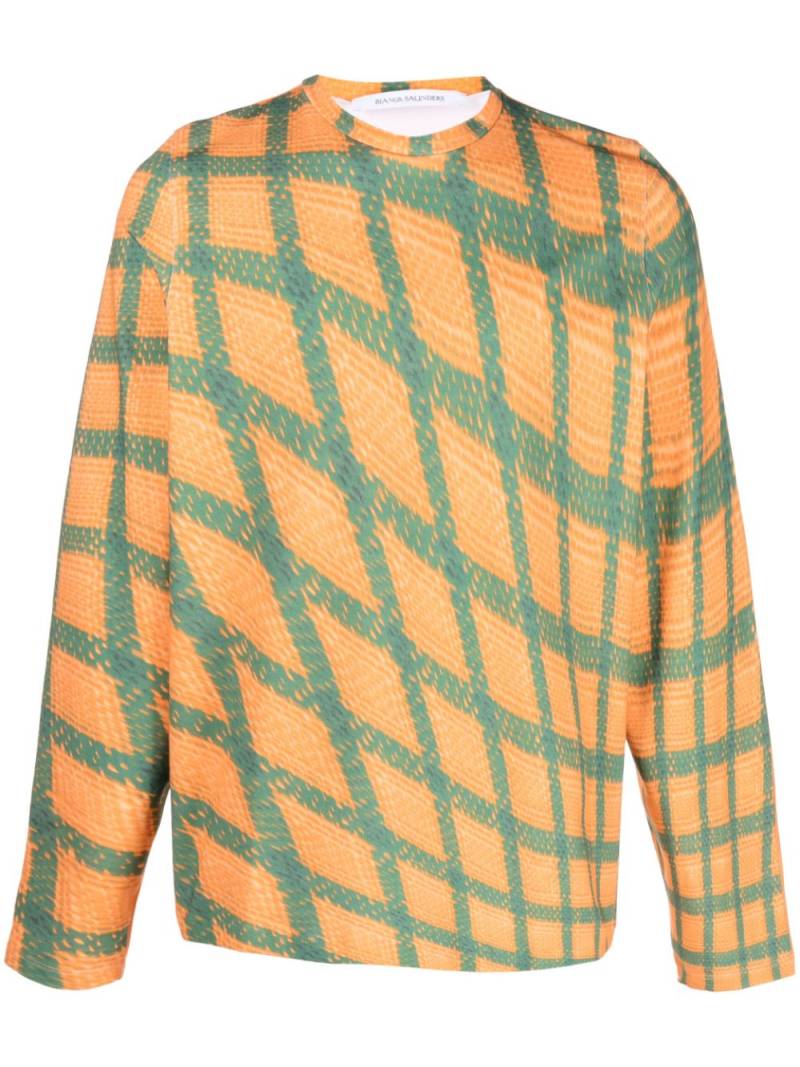 Bianca Saunders Tarone graphic-print sweatshirt - Orange von Bianca Saunders