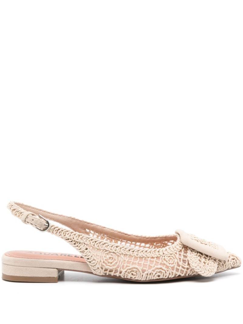 Bibi Lou Dalila interwoven-design ballerina shoes - Neutrals von Bibi Lou