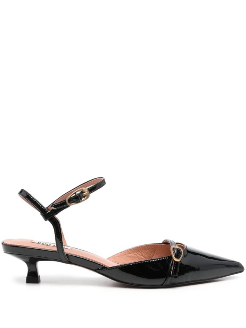 Bibi Lou Linda 35mm leather pumps - Black von Bibi Lou