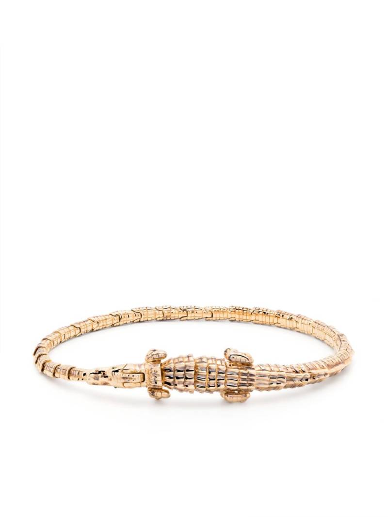 Bibi van der Velden 18kt yellow gold Alligator Wrap tsavorite bracelet von Bibi van der Velden