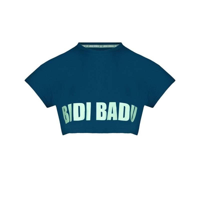 Abdominis Crop Move T-shirt - Petrol Unisex  L von Bidi Badu