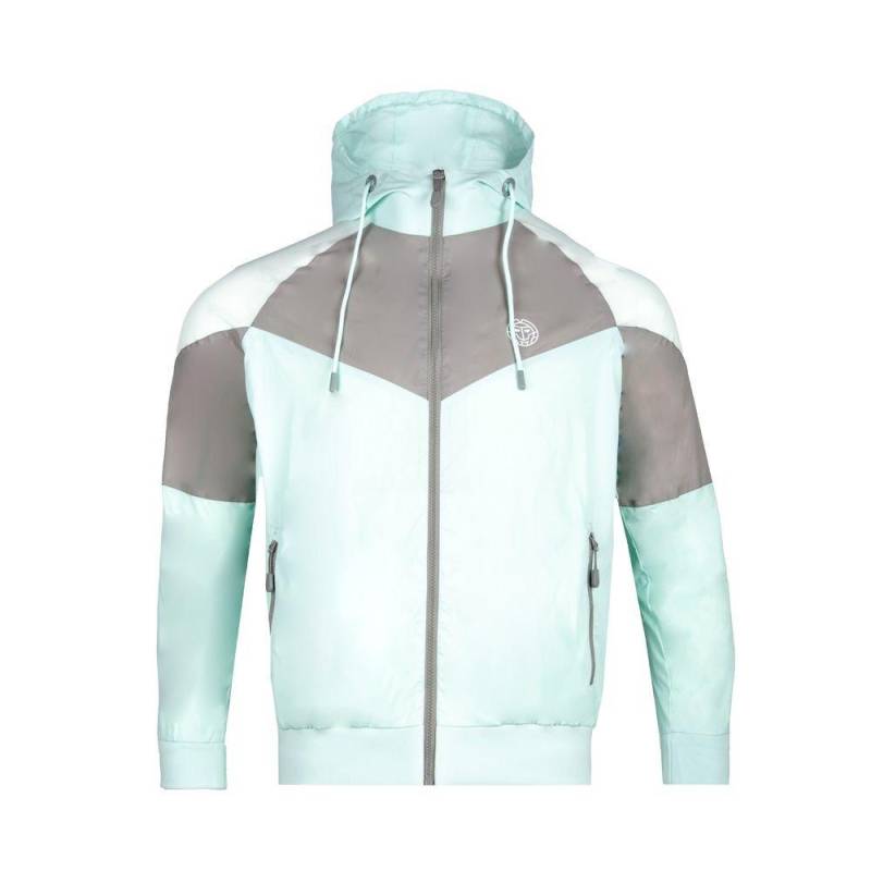 Jibba Tech Windbreaker - Mint / / Weiss Herren Weiss M von Bidi Badu