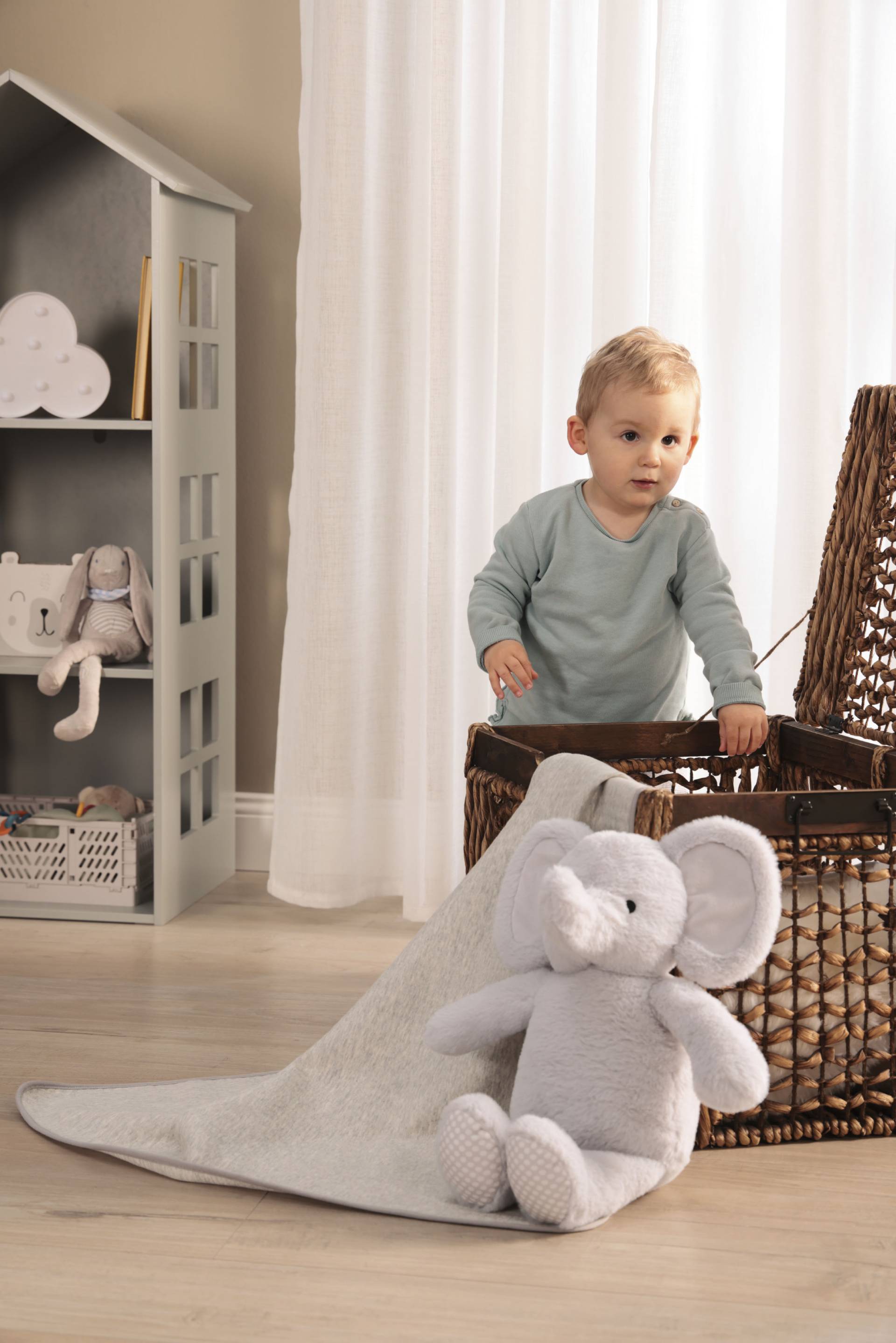 Biederlack Babydecke »Shiva«, mit Elefanten-Kuscheltier Biederlack Babydecke »Shiva«, mit Elefanten-Kuscheltier von Biederlack