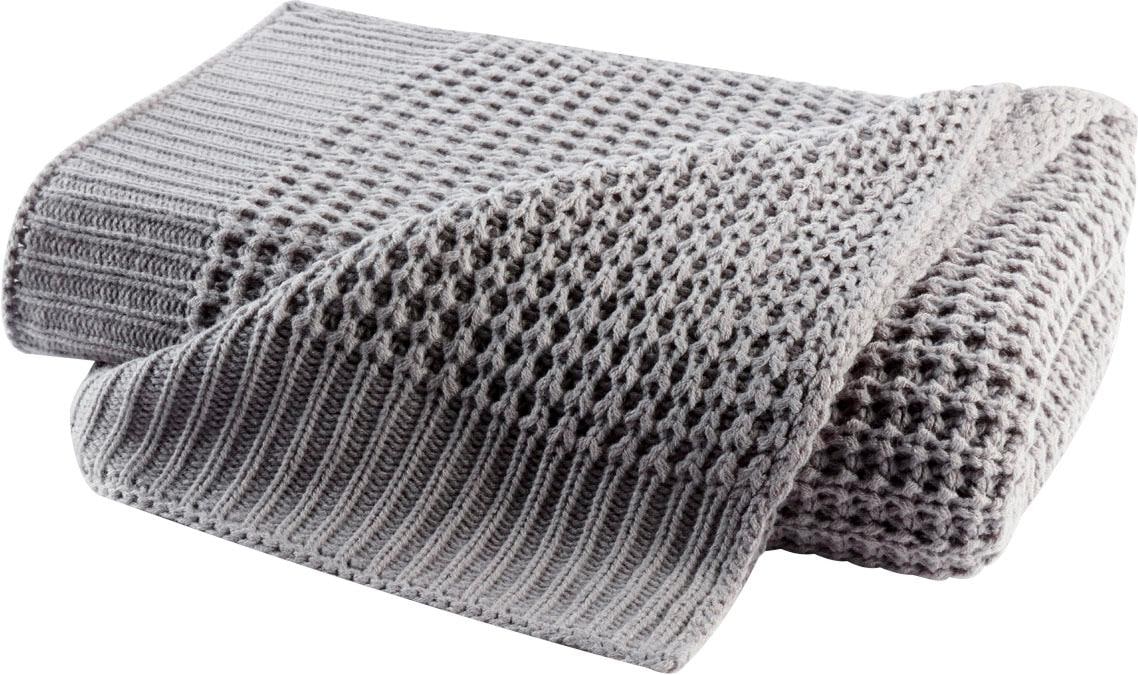 Biederlack Wohndecke »Knit«, Kuscheldecke von Biederlack