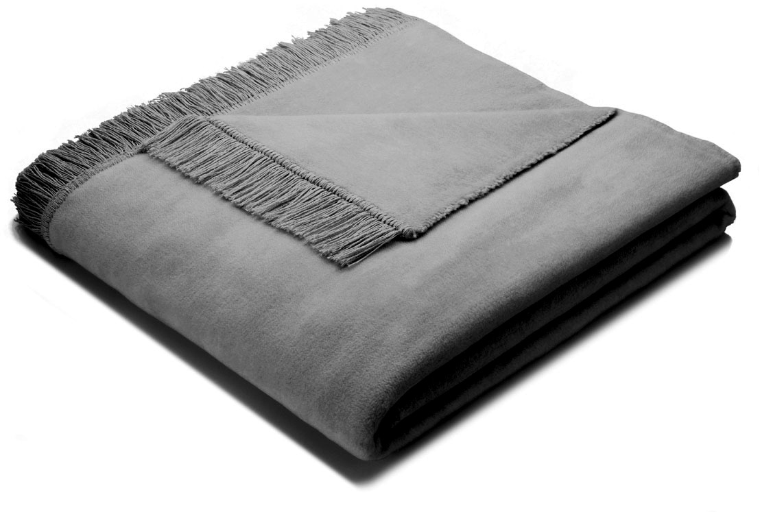 Biederlack Wohndecke »Unicolour Franse«, in vielen Farben, Kuscheldecke Biederlack Wohndecke »Unicolour Franse«, in vielen Farben, Kuscheldecke von Biederlack