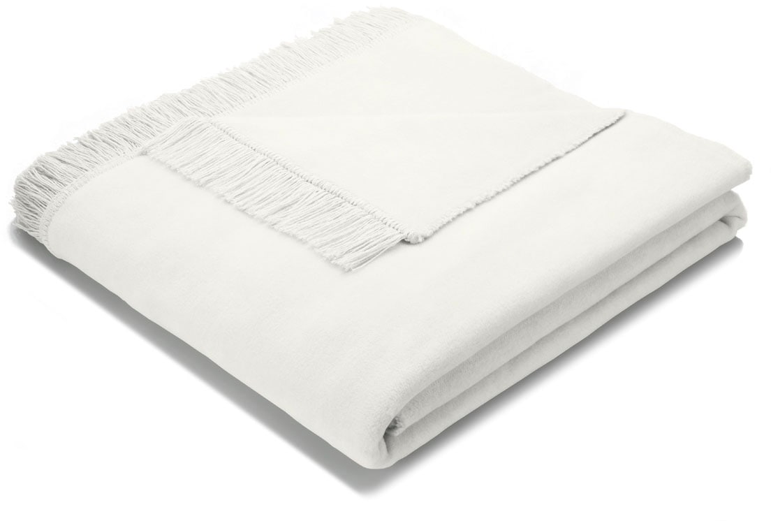 Biederlack Wohndecke »Unicolour Franse«, in vielen Farben, Kuscheldecke Biederlack Wohndecke »Unicolour Franse«, in vielen Farben, Kuscheldecke von Biederlack