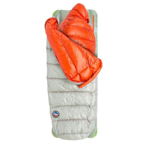 Big Agnes - Lost Ranger UL 3N1 15 - Daunenschlafsack Gr Long - bis Körpergröße 198 cm;Regular - bis Körpergröße 183 cm gray/orange von Big Agnes