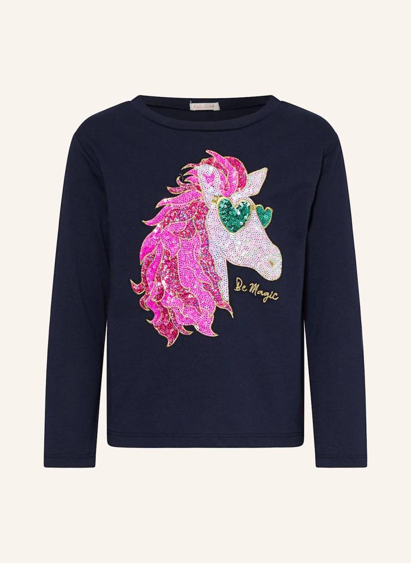 Billieblush Longsleeve Mit Pailletten blau von Billieblush