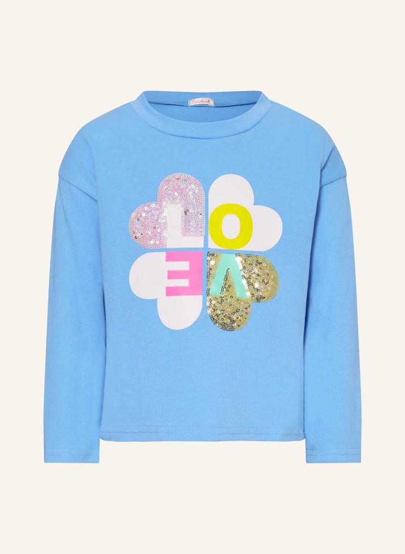 Billieblush Longsleeve Mit Pailletten blau von Billieblush