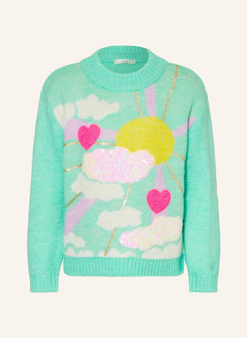 Billieblush Pullover Mit Pailletten blau von Billieblush