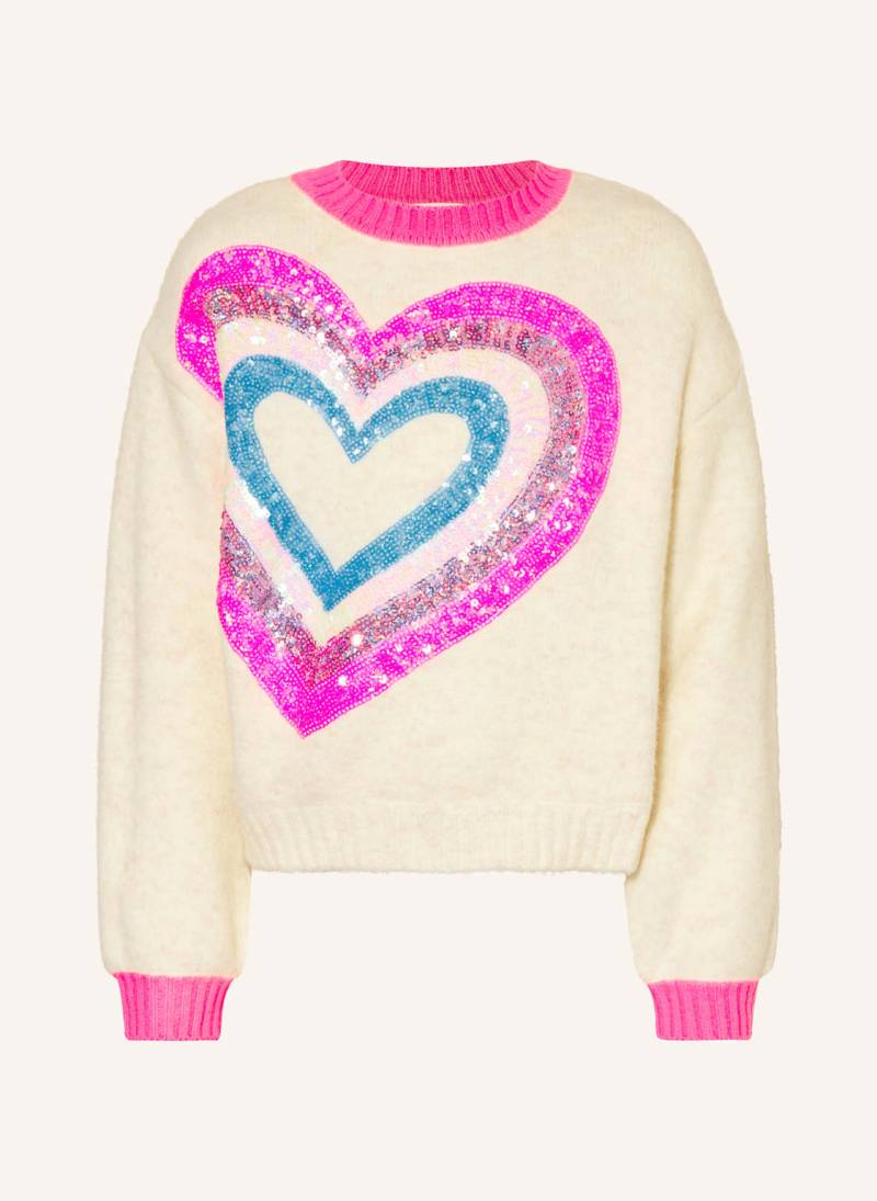 Billieblush Pullover Mit Pailletten weiss von Billieblush