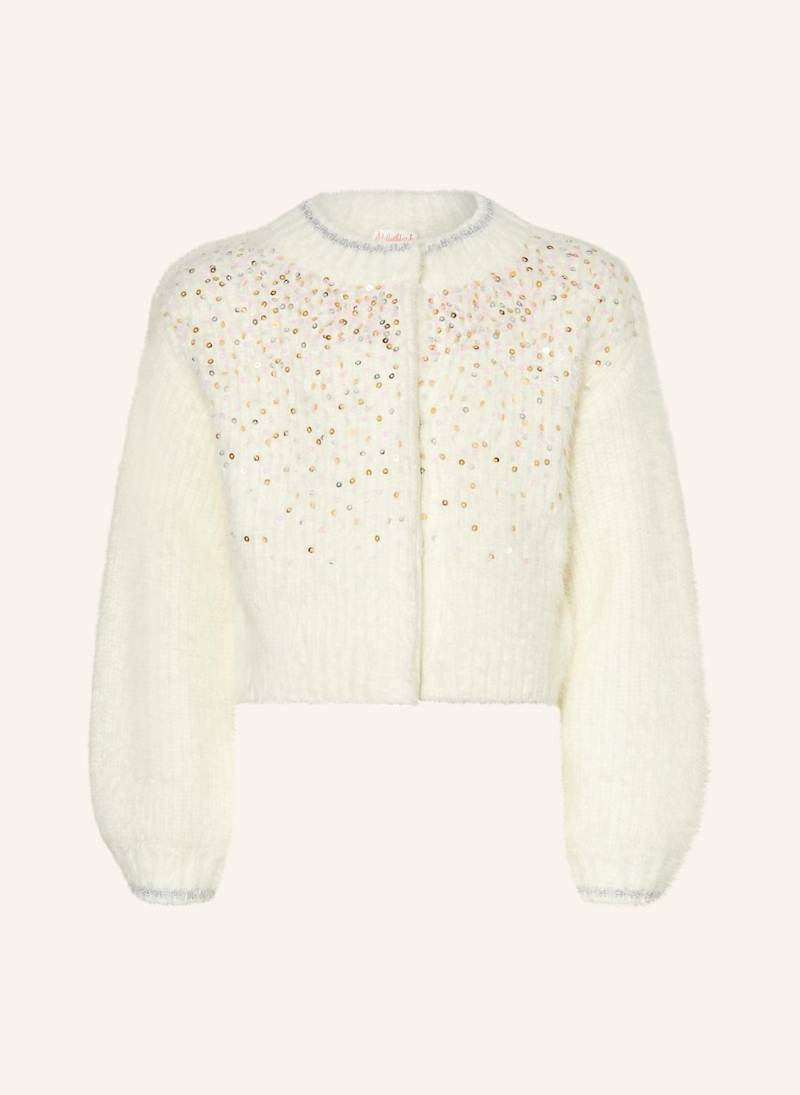 Billieblush Strickjacke Mit Glitzergarn weiss von Billieblush