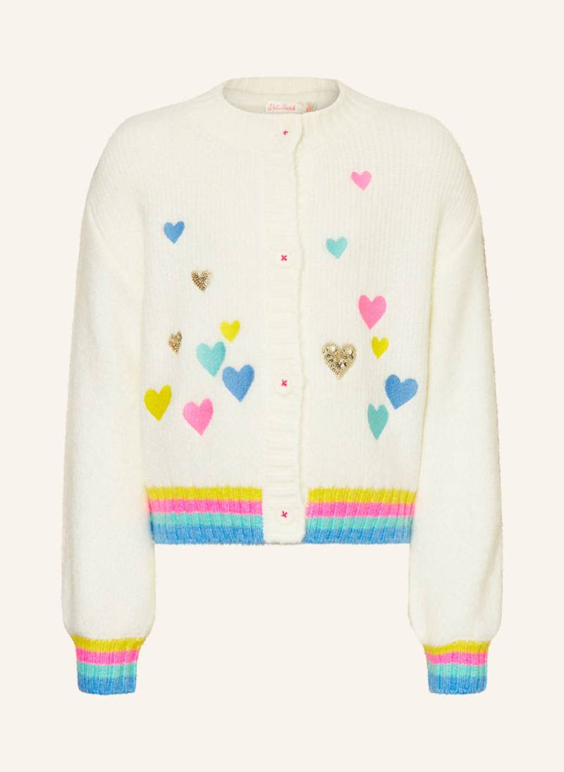 Billieblush Strickjacke Mit Pailletten weiss von Billieblush