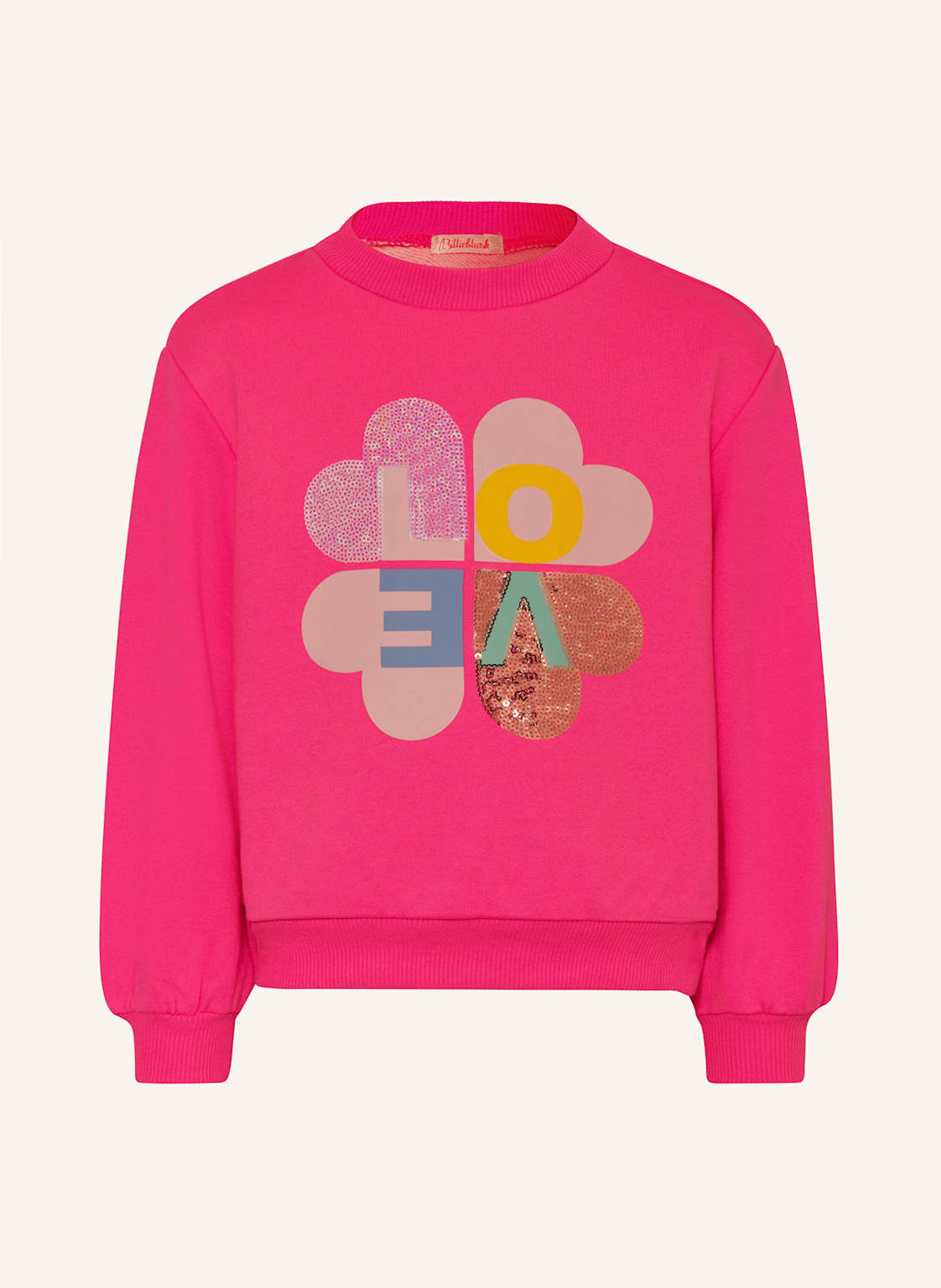 Billieblush Sweatshirt Mit Pailletten pink von Billieblush